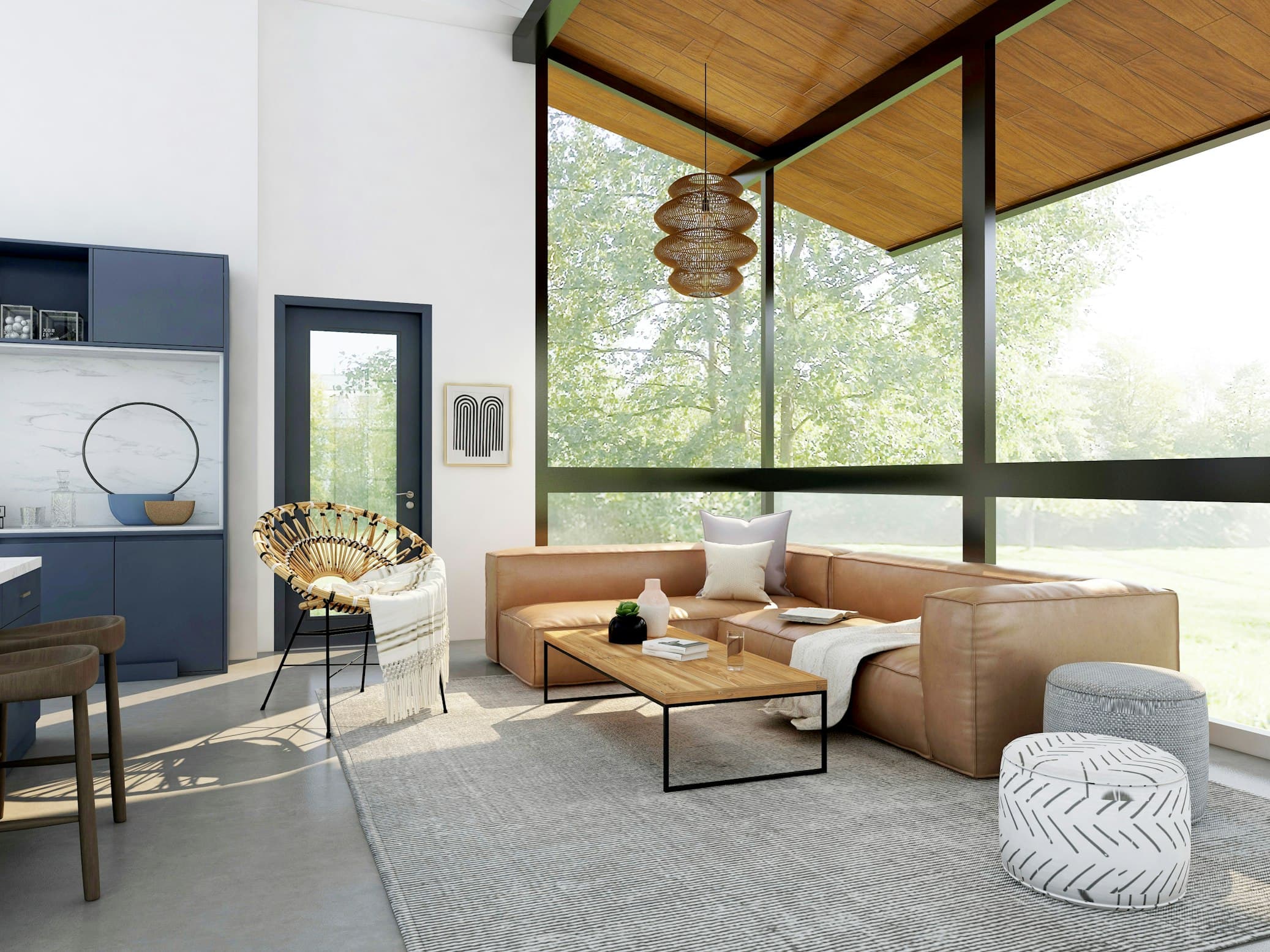 Luxury residential interior design model