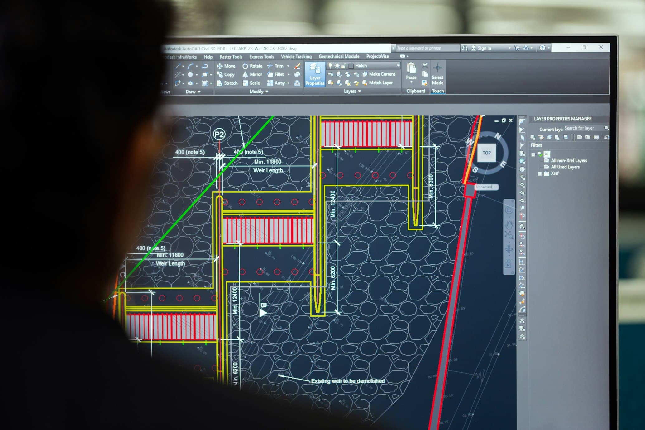 2D CAD drafting for construction documentation